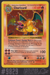 Charizard - 4/102 - Holo Rare - Shadowless Edition - #9829